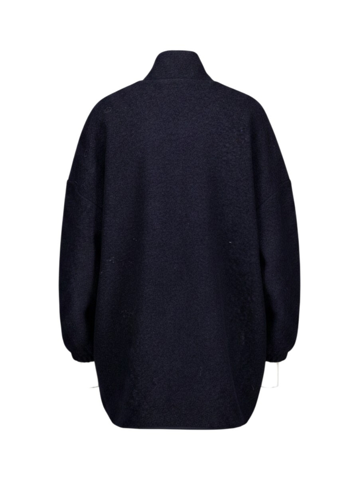 Blauwe oversized wollen vest Onu Ame