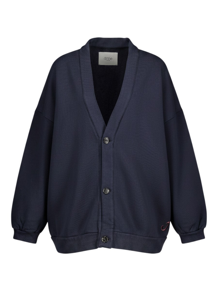 Donkerblauwe oversized cardigan Obligation Ame 