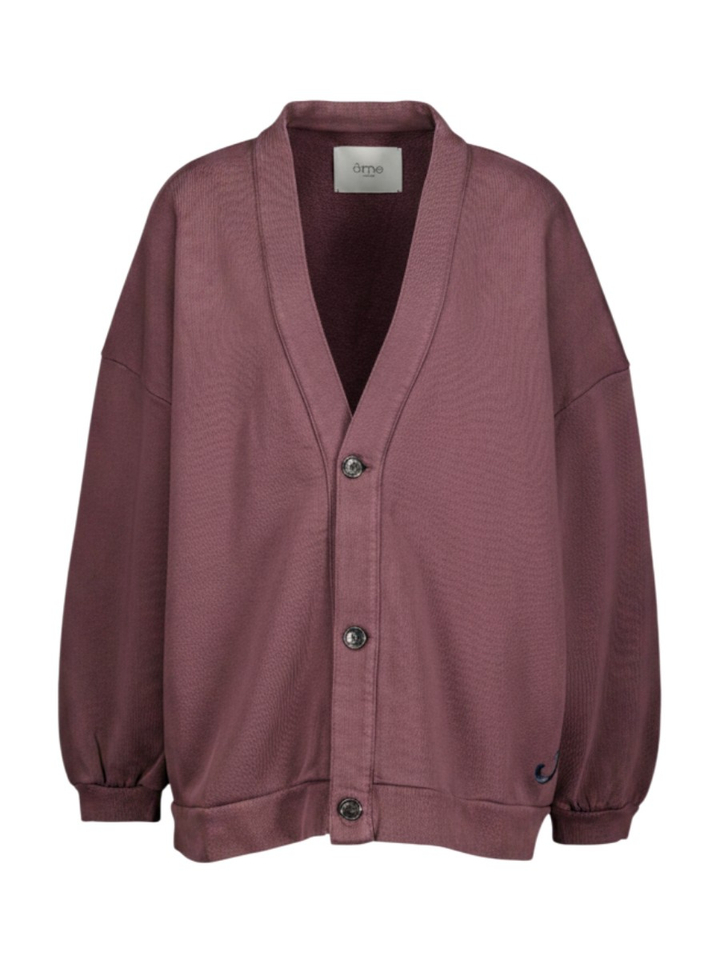 Bordeaux oversized cardigan Obligation Ame 
