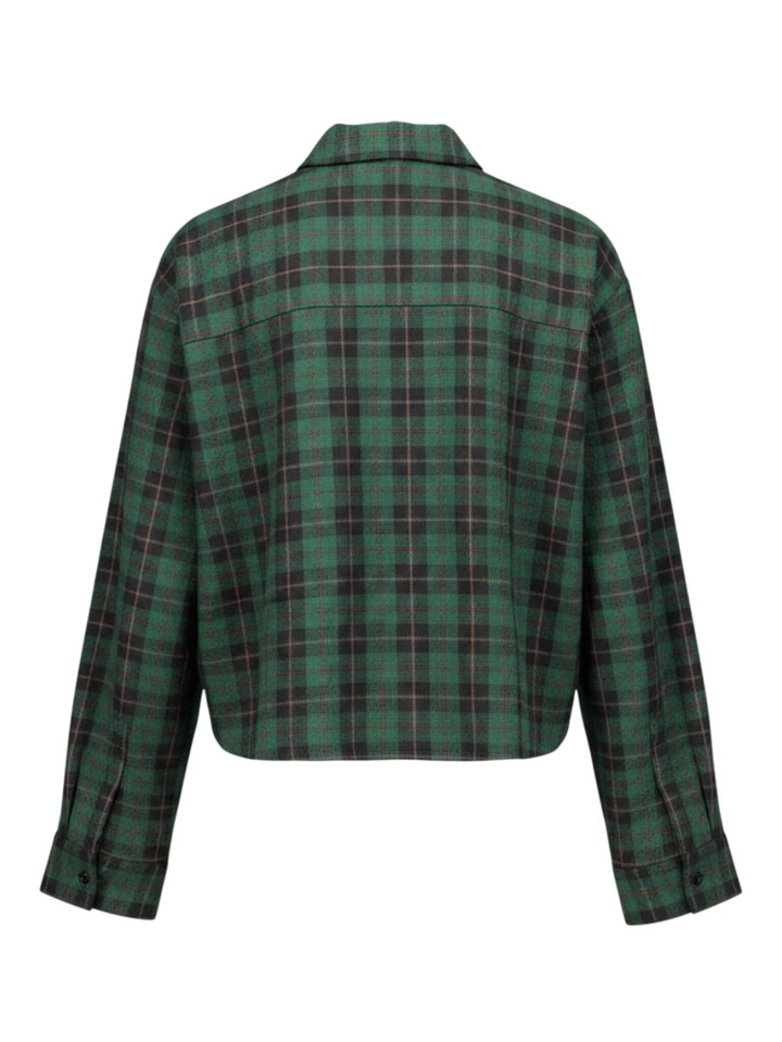 Groene bloes in tartan ruit motief Ocean Ame 