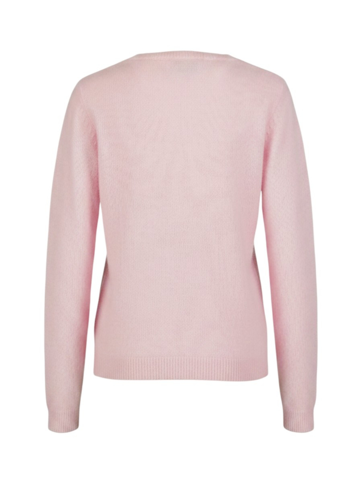Roze trui ronde hals Baylee Kocca