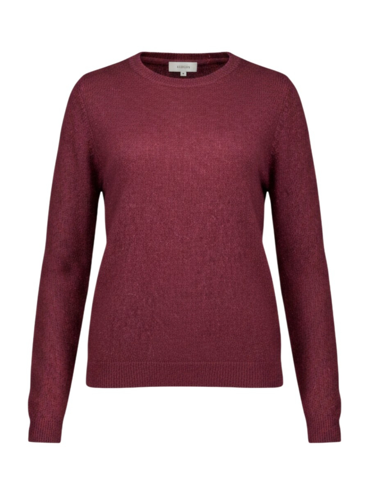 Bordeaux trui met ronde hals Baylee Kocca