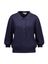 Blauwe polo jumper van 100% wol Cratone Kocca