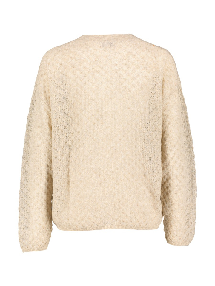 Beige trui met structuur Filotea Kocca