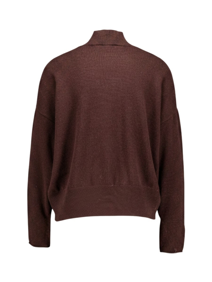 Chocoladebruine wollen pull Coreno Kocca