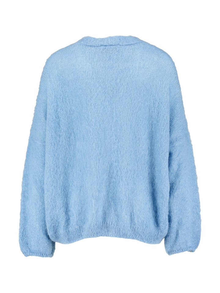 Blauwe gilet met knoopsluiting Macario Kocca