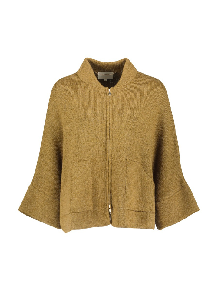 Groene cardigan met vlindermouw Macedone Kocca