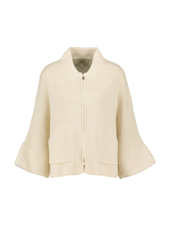 Ecru cardigan met vlindermouw Macedone Kocca