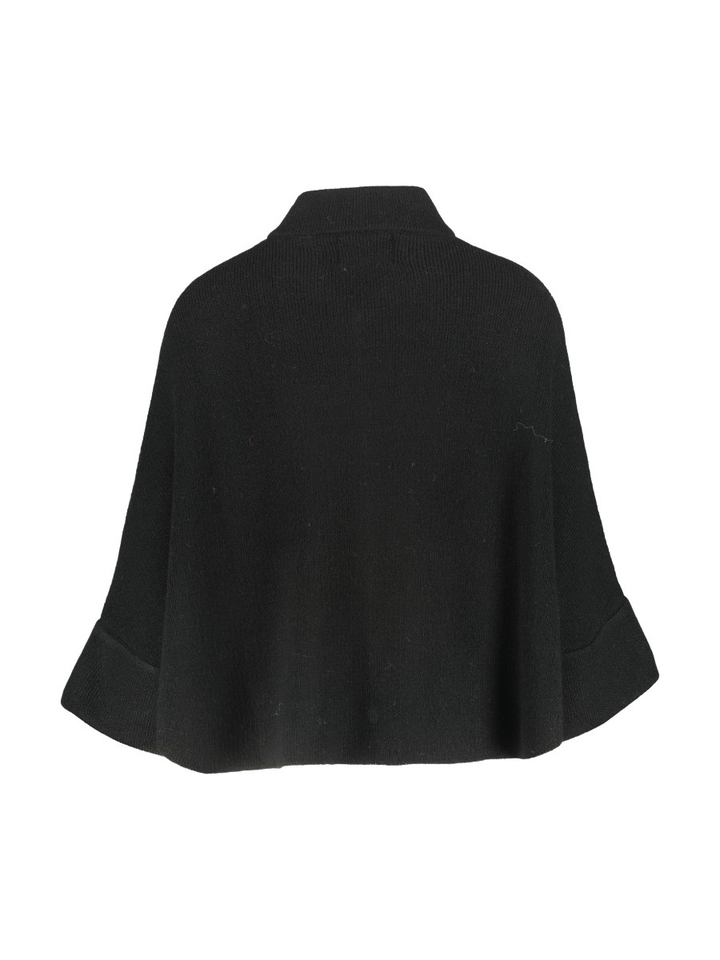 Zwarte cardigan met vlindermouw Macedone Kocca