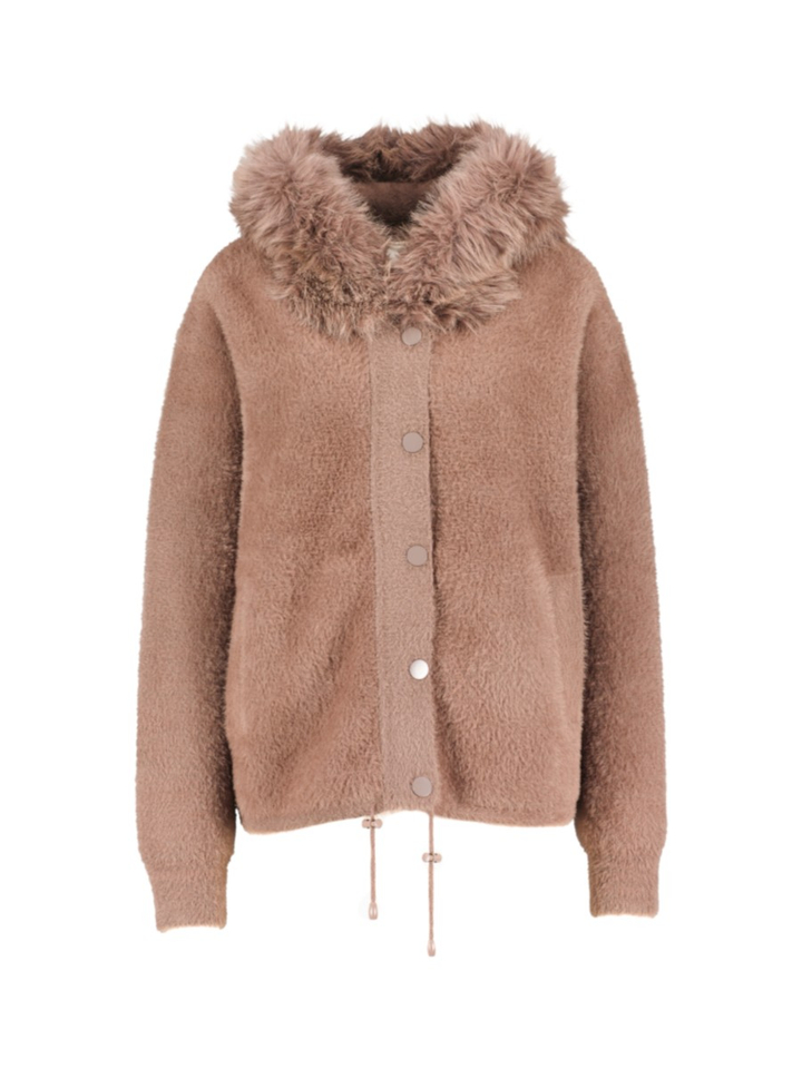 Bruine gilet met ritssluiting Eutalia Kocca