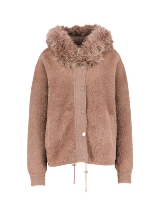 Bruine gilet met ritssluiting Eutalia Kocca