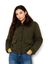 Kaki groene vest met faux fur kraag Hoswald Kocca 