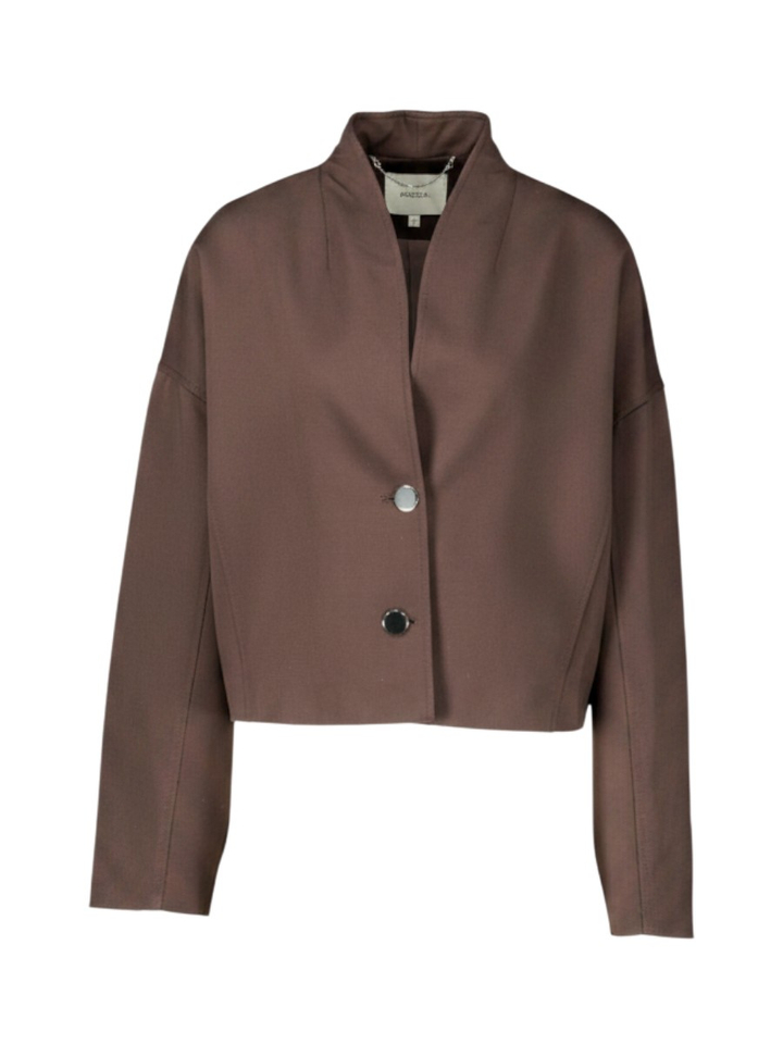 Bruine korte geklede blazer Fernand Kocca