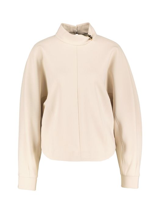 Ecrukleurige blouse met detail aan de kraag Pius Kocca