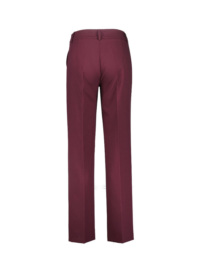 Bordeaux geklede broek met rechte pijpen Cozio Kocca