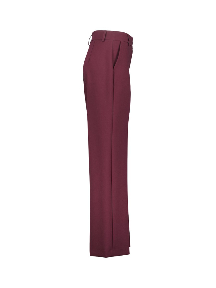 Bordeaux geklede broek met rechte pijpen Cozio Kocca