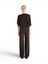 Espresso bruine pull met overslagdetail Oscar 