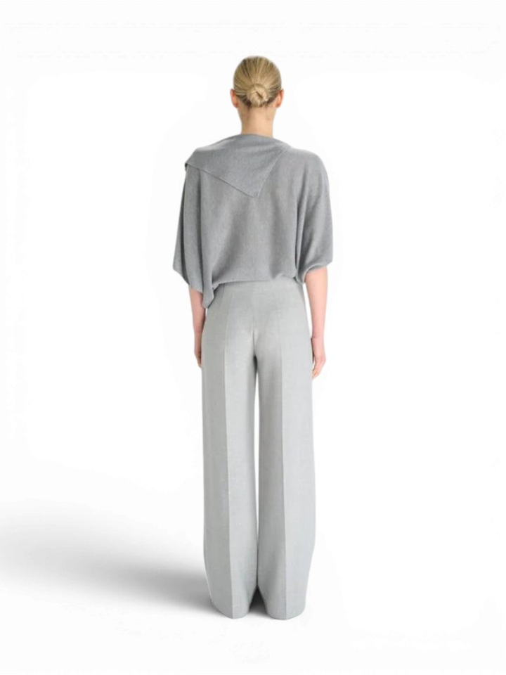Imperial grey pull met overslagdetail Oscar