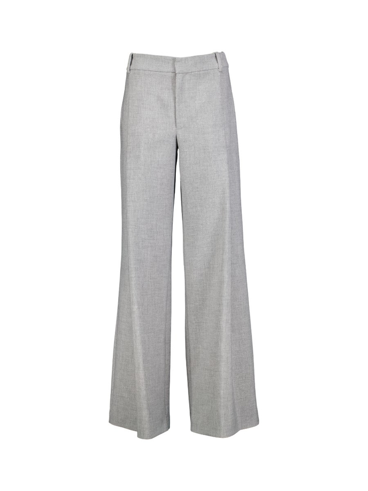 Lichtgrijze geklede losse broek Oscar
