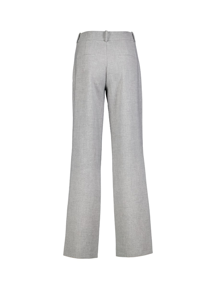 Lichtgrijze geklede losse broek Oscar