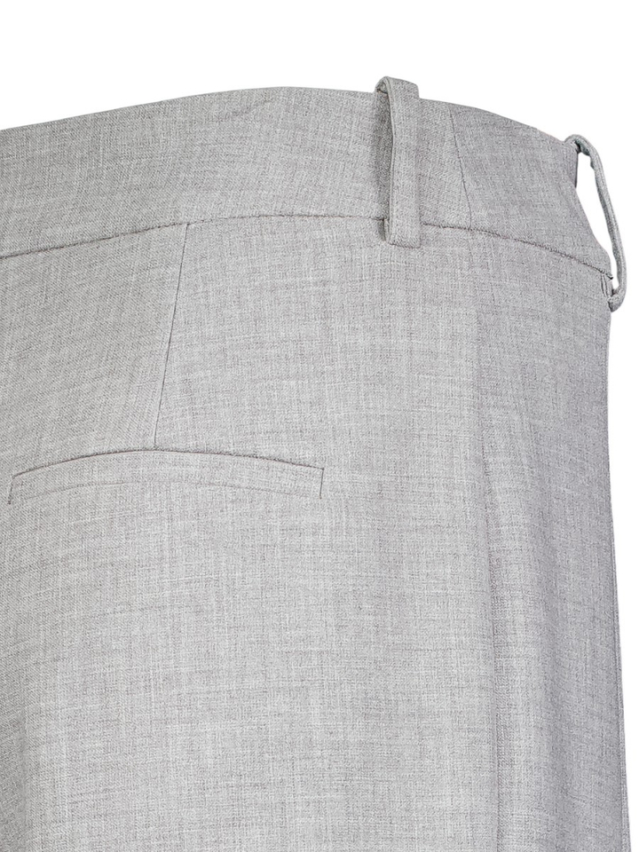Lichtgrijze geklede losse broek Oscar