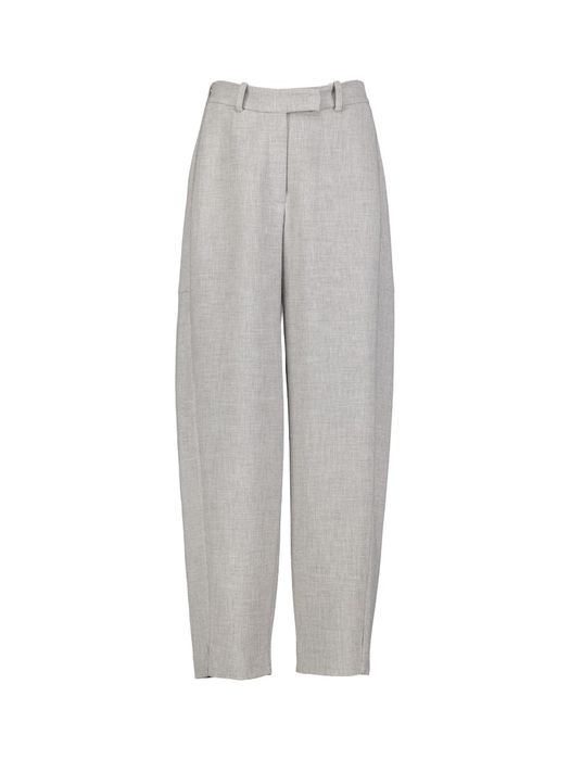 Licht grijz egeklede broek met hoge taille Lou Trousers Oscar