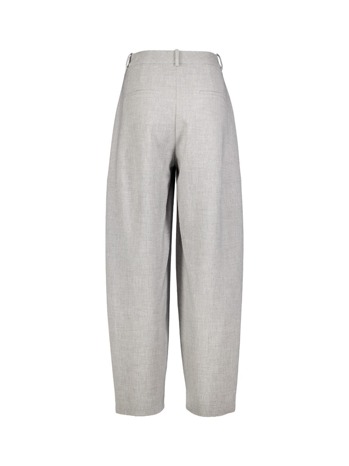Licht grijz egeklede broek met hoge taille Lou Trousers Oscar