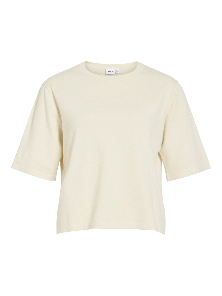 Beige trui met ronde hals Vimalu Vila