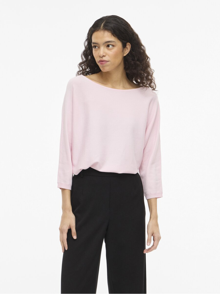 Roze trui met boothals Vimalu Vila