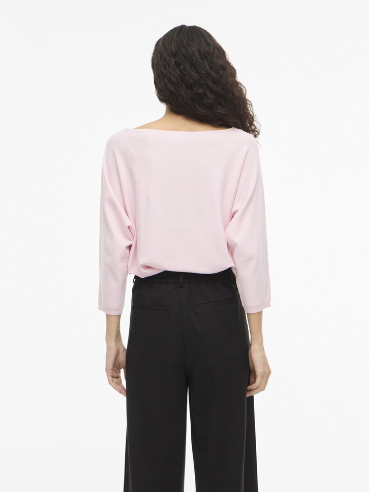 Roze trui met boothals Vimalu Vila