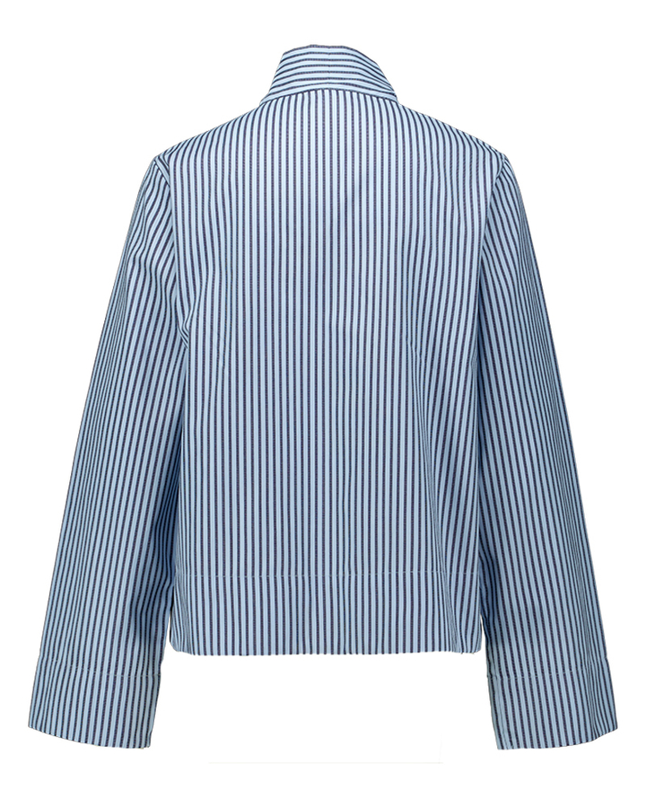Blauwe gestreepte bloes met strik Twimi Y.A.S
