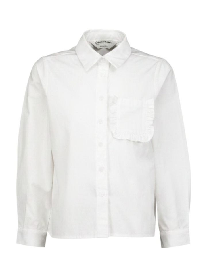 Wit hemd met detail zakje Compania Fantastica
