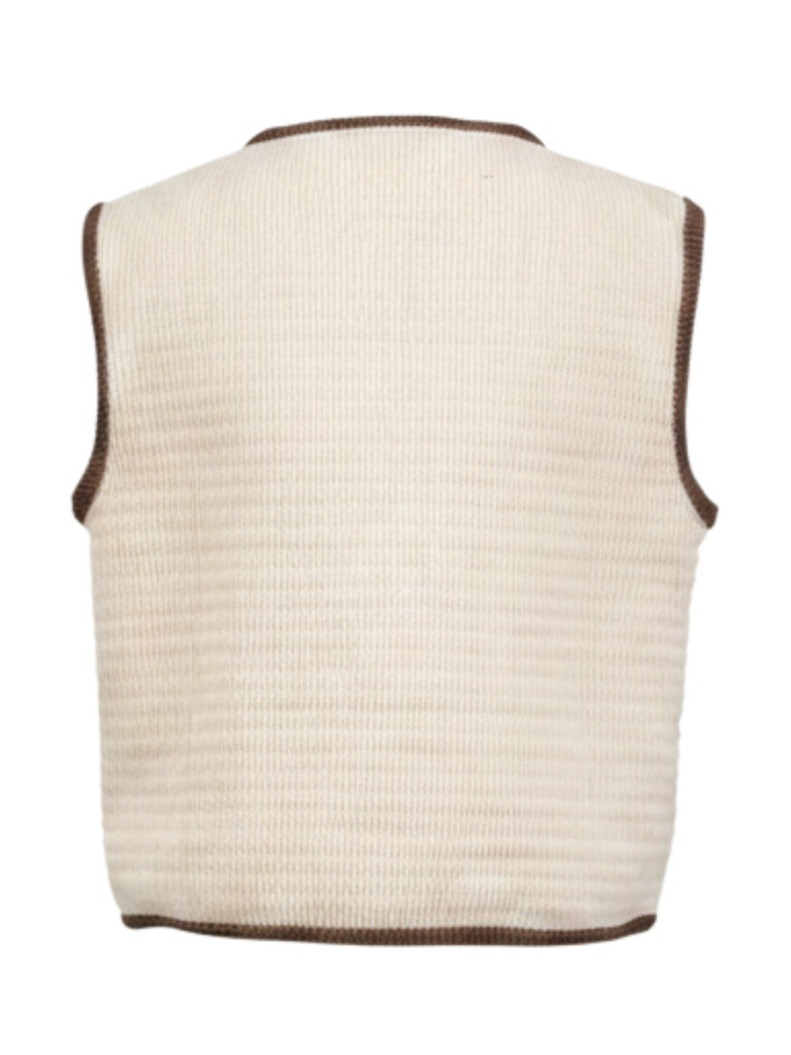 Beige vestje met tekening Compania Fantastica