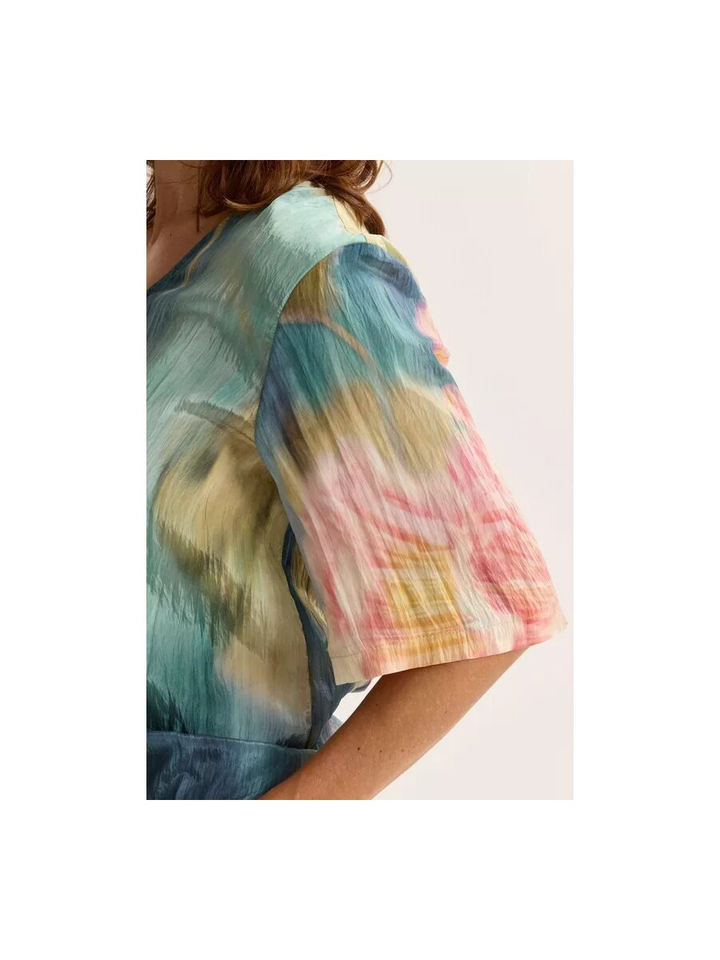 Multi-color bloes korte mouw Jadira Mayerline