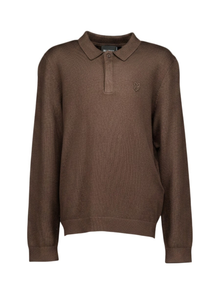 Donkerbruine polo Lyle&Scott