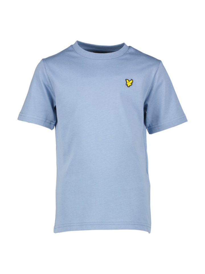 Lichtblauwe katoenen T-shirt Lyle&Scott 