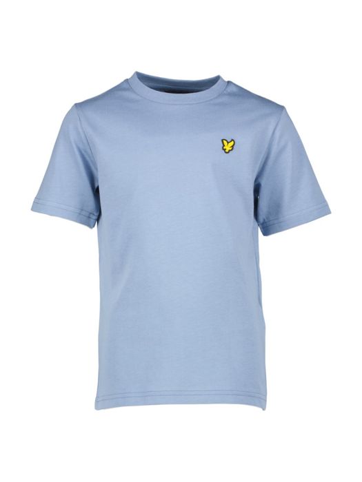 Lichtblauwe katoenen T-shirt Lyle&Scott