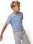 Lichtblauwe katoenen T-shirt Lyle&Scott 