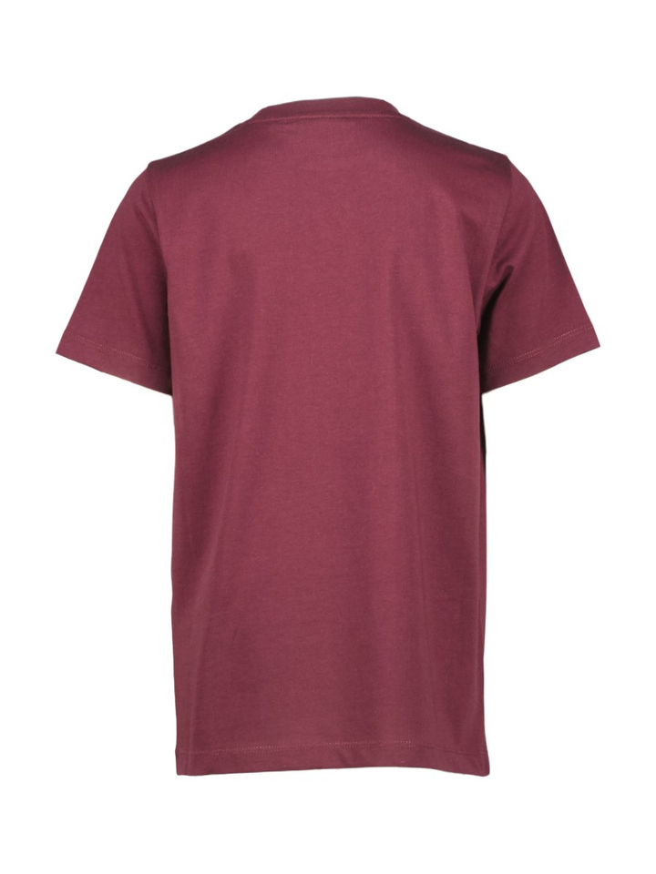Bordeaux katoenen T-shirt Lyle&Scott