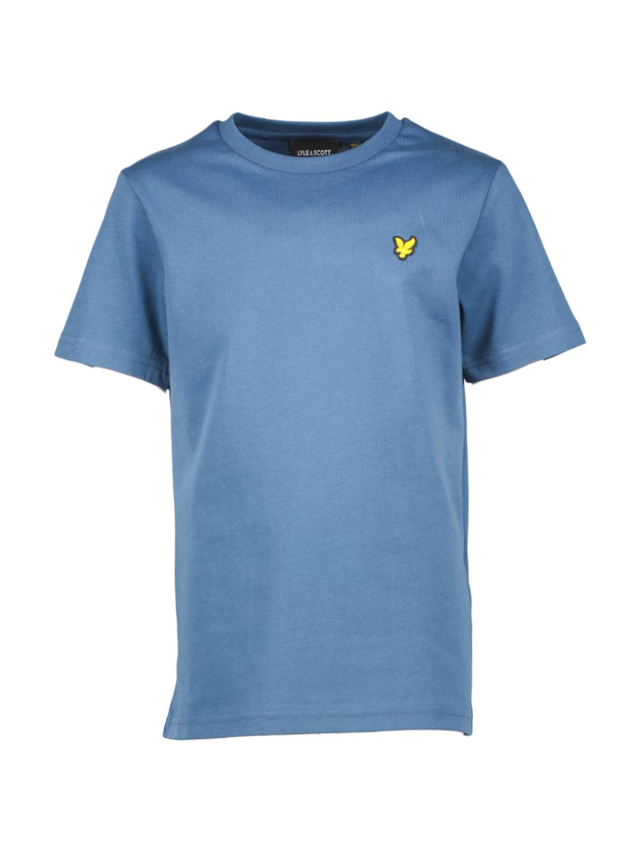 Petrol blauwe katoenen T-shirt Lyle&Scott 