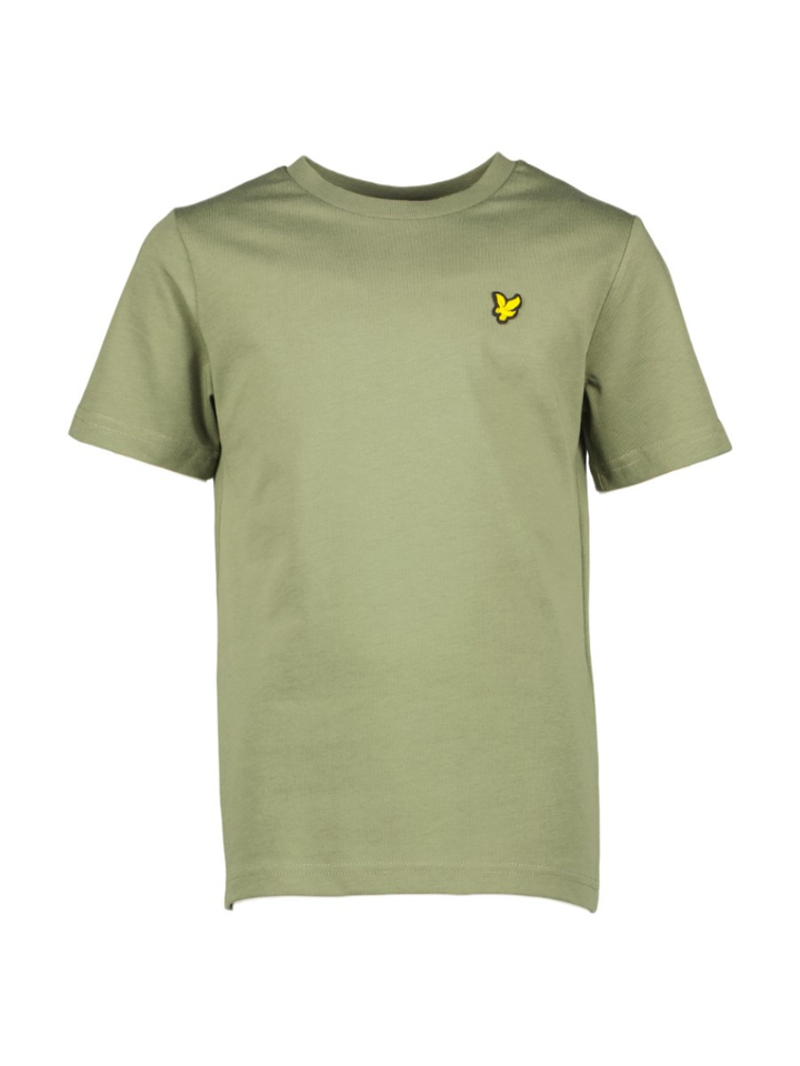 Kaki groene katoenen T-shirt Lyle&Scott