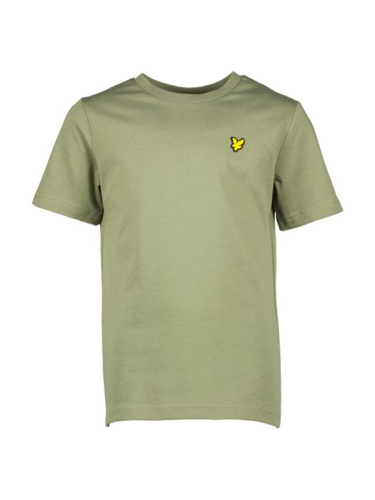 Kaki groene katoenen T-shirt Lyle&Scott