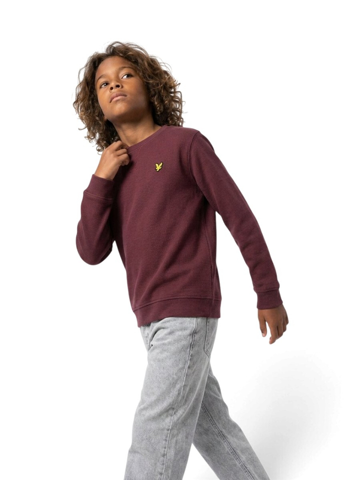 Bordeaux katoenen sweater Lyle&Scott 