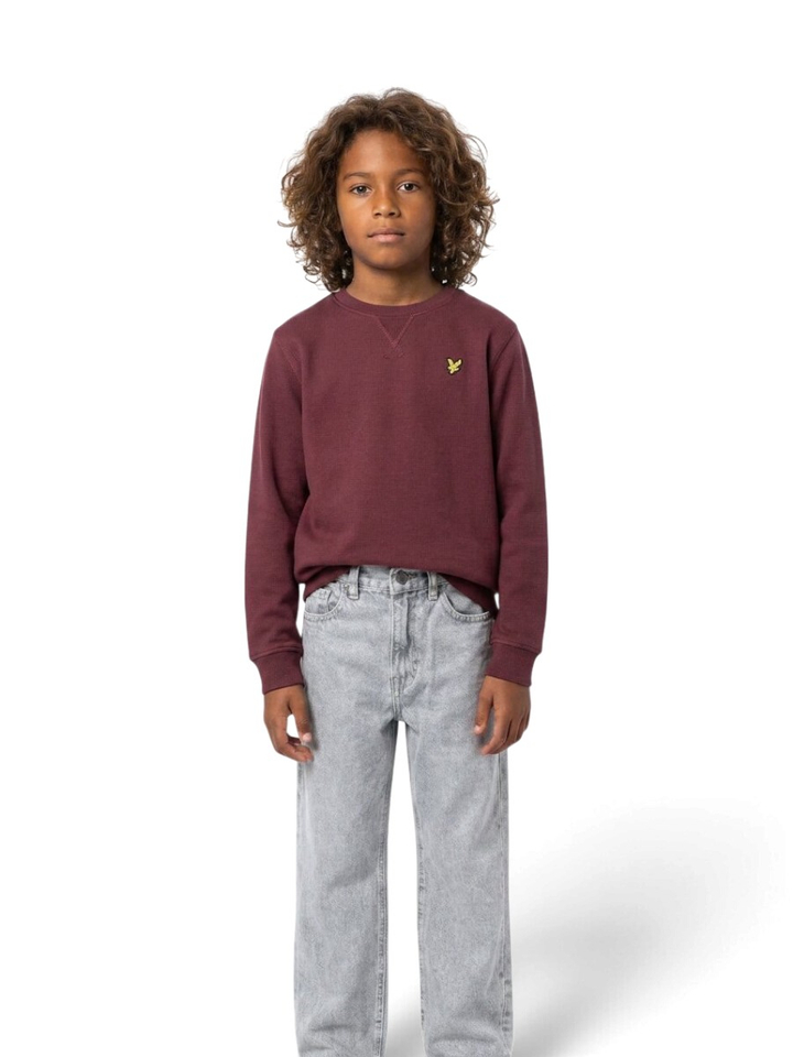 Bordeaux katoenen sweater Lyle&Scott 