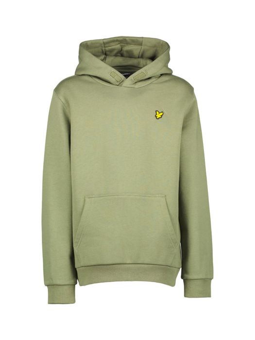 Kaki groene sweater met kap Lyle&Scott