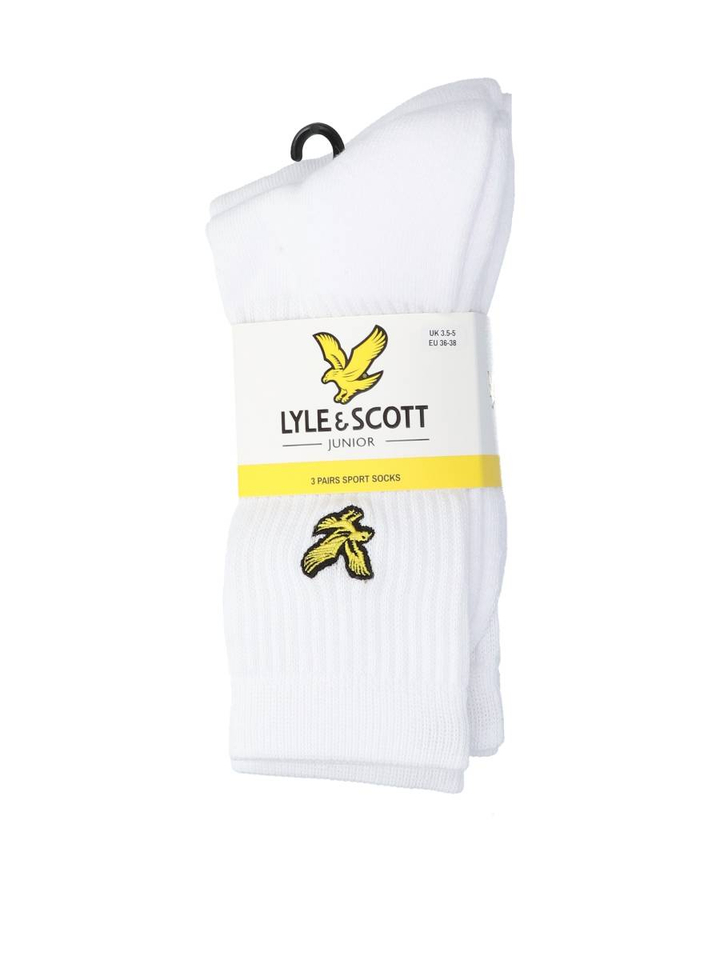 Witte sokken 3-pack Lyle&Scott 
