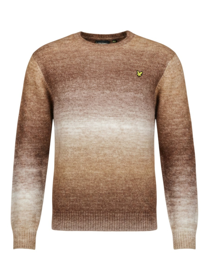 Bruine gebreide trui Lyle&Scott