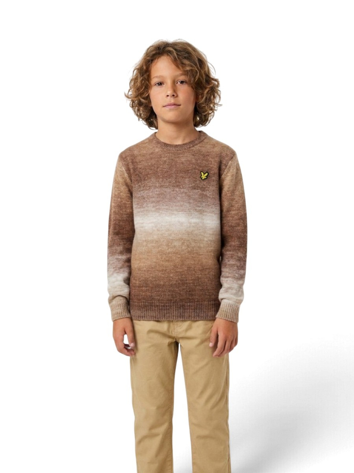Bruine gebreide trui Lyle&Scott 