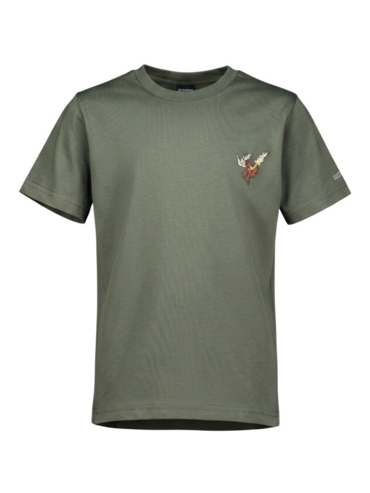 Kaki groene katoenen T-shirt Antwrp