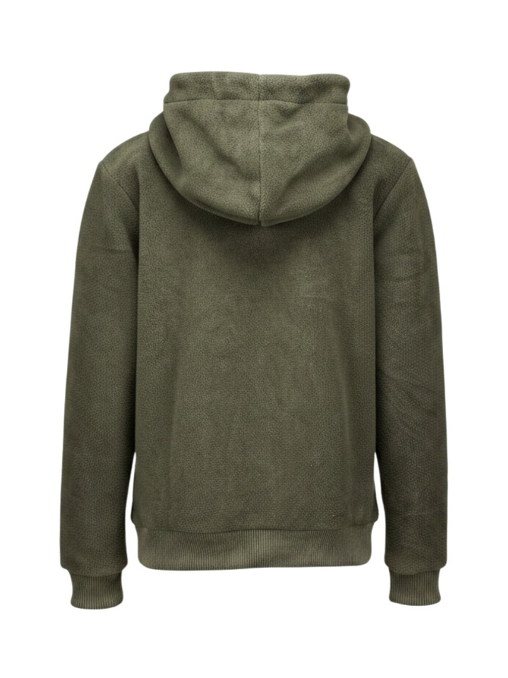 Donkergroene sweater met kap Antwrp 